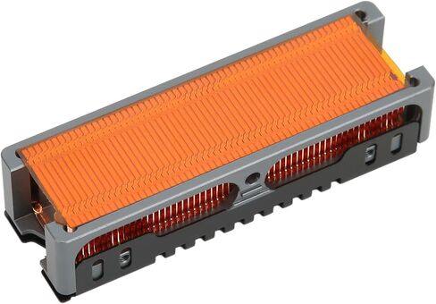 مبدد حرارة M.2 SSD 2280، تبريد M2 2280 SSD، مشتت حراري لمحرك الحالة الصلبة مع زعانف مشتت حراري من النحاس النقي، 58 فتحة عادم، مروحة ذكية منخفضة الضوضاء PWM in Kuwait