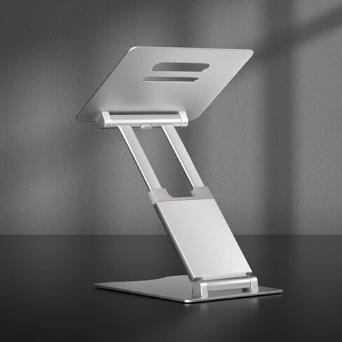 كمبيوتر محمول MagicHold قابل للتعديل (10-17 بوصة) حامل حامل من الألومنيوم للمكتب والكمبيوتر المحمول متوافق مع MacBook Pro/Air، IPAD Pro 12.9 /Tablet/E-Book، Samsung، Dell، كمبيوتر محمول in Kuwait