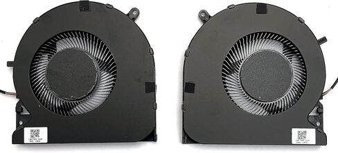 استبدال مروحة تبريد وحدة المعالجة المركزية + وحدة معالجة الرسومات الجديدة من Bestparts لـ Razer Blade 15 "Advanced (2021) | RZ09-0409، Razer Blade 15" (2022) | RZ09-0421 DFS5K12304363E DFS5K22115572J 5V 0.5A مع 12x براغي الغطاء السفلي in Saudi Arabia