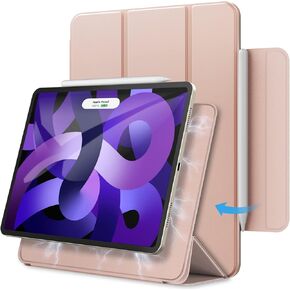 حافظة JETech المغناطيسية لجهاز iPad Air 5/4 (2022/2020 الجيل الخامس/الرابع 10.9 بوصة)، iPad Pro 11 (2018)، تدعم شحن القلم الثاني، مرفق مغناطيسي، غطاء كمبيوتر لوحي رفيع (أزرق)