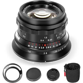 عدسة تركيز يدوية كاملة الإطار 35 مم F1.4 من PERGEAR، متوافقة مع كاميرات Nikon Z-Mount ذات الإطار الكامل بدون مرآة Z7 Z6 Z5 Z6 Mark II Z7 Mark II Z8 Z9 (فضي) in Kuwait