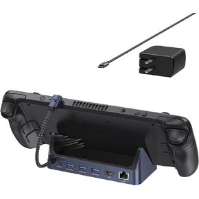 ايفانكي قاعدة ستيم ديك مع مصدر طاقة 60 واط، قاعدة شحن 6 في 1 لسطح البخار مع HDMI 2.0 4K عند 60 هرتز، جيجابت ايثرنت، 3 USB-A 3.0 وشحن 45 واط متوافق مع صمام ستريم ديك HB0603 in Kuwait