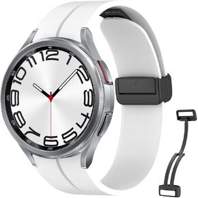 Band Compatible with Samsung Galaxy Watch 6 Classic Bands 43mm 47mm Galaxy Watch 6 40mm 44mm Bands, No Gap Breathable Sport Band Replacement Strap Wristband