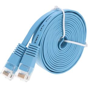 1ft (0.3M) Cat6 Flat Ethernet Cable 1 Feet (0.3 Meters) Gigabit LAN Network Cable RJ45 High Speed Patch Cord for Xbox, PS4, PS3, Modem, Router, LAN, Compatible Cat5e/Cat6 Network, Black in Saudi Arabia