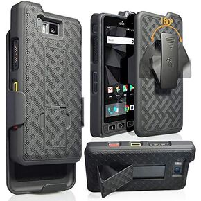 Nakedcellphone Combo Series Compatible with Sonim XP8 Phone Case, Kickstand Hard Cover with [Rotating/Ratchet] Belt Clip Holster for XP8800 - Rose Gold Pink in Kuwait