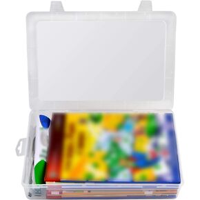 حافظة متوافقة مع نظام Leapfrog LeapReader LearnTo Read 5 كتاب، حزمة 10 كتاب، صندوق يناسب أيضًا تعلم القراءة، السعة 1، 2 كابل USB (الحافظة فقط in Kuwait