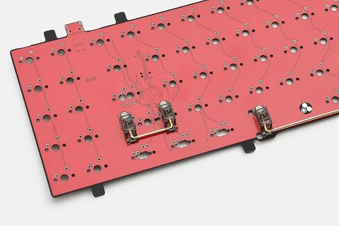 برغي KPREPUBLIC Everglide V2 مطلي بالذهب الشفاف PCB في مثبت للوحة المفاتيح الميكانيكية المخصصة gh60 xd64 xd84 6.25x 2X xd96 xd87 (EG V2 Pink GH60 Plus x1) in Kuwait