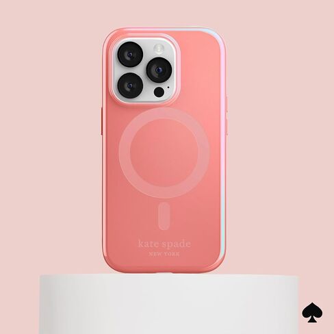 Kate Spade New York iPhone 14 Pro Case, Compatible with Wireless Charging - Hollyhock Floral in Saudi Arabia