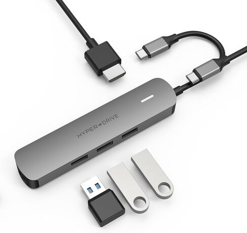 HyperDrive Tube 6-in-1 USB-C Hub - Grey in Kuwait