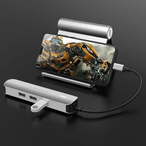 محور HyperDrive Tube 6 في 1 USB-C - رمادي in Kuwait