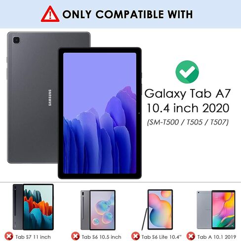 حافظة LTROP للأطفال لهاتف Samsung Galaxy Tab A7 10.4 2022/2020، حافظة Samsung Galaxy Tab A7 10.4 مع حزام كتف، حافظة بمقبض مقاوم للصدمات لجهاز Samsung Tab A7 10.4 بوصة (SM-T500/T505/T507/T509)، وردي in Kuwait