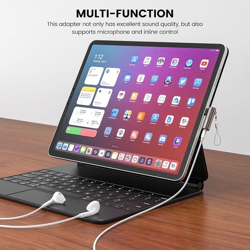 محول سماعة الرأس MOSWAG USB C إلى 3.5 مم من النوع C بزاوية يمين Aux Mic Audio Dongle من سبائك الزنك متوافق مع iPhone 15 Plus Samsung Galaxy S23 S22، Huawei P50/40، Mate 40/30 in Kuwait