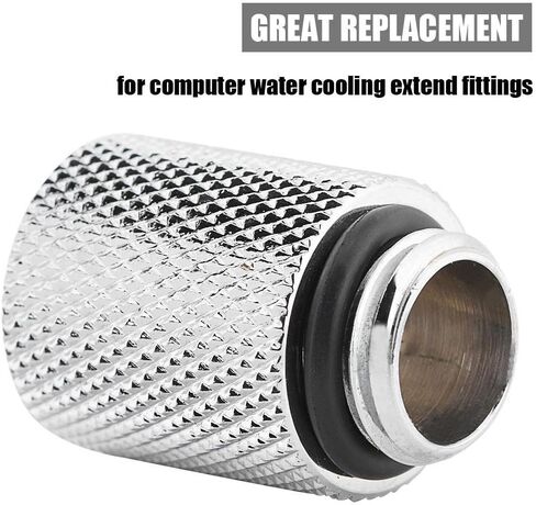 2pcs Water Cooling Tube Fittings, Water Cooling G1/4 Male to Female Extender Fitting Adapter Screw Seat.(7mm) in Saudi Arabia