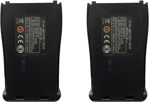 بطارية pxton walkie talkies 1500 مللي أمبير في الساعة بديلة لأجهزة الراديو في اتجاهين بطارية ليثيوم أيون قابلة لإعادة الشحن لأجهزة pxton walkie talkies (عبوتان) in Kuwait