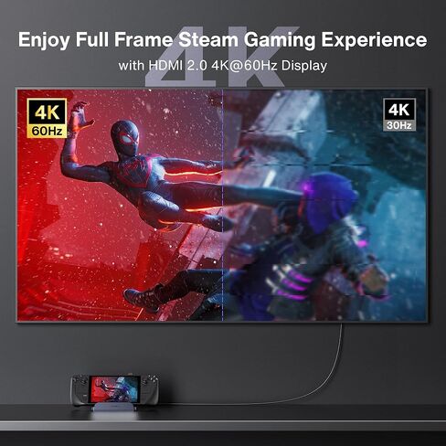 ايفانكي قاعدة ستيم ديك مع مصدر طاقة 60 واط، قاعدة شحن 6 في 1 لسطح البخار مع HDMI 2.0 4K عند 60 هرتز، جيجابت ايثرنت، 3 USB-A 3.0 وشحن 45 واط متوافق مع صمام ستريم ديك HB0603 in Kuwait