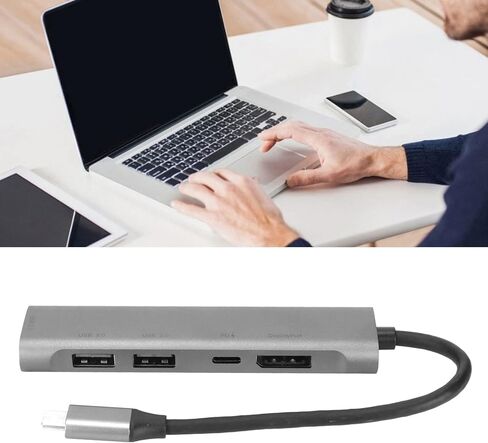 Vikye USB C Hub USB C إلى DisplayPort محول 5 في 1 محطة إرساء in Kuwait