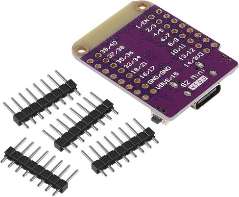 DIANN 5pcs ESP32 S2 Mini V1.0.0 WiFi IOT Board Based ESP32-S2FN4R2 ESP32-S2 4MB Flash 2MB PSRAM MicroPython Type-C USB in Kuwait