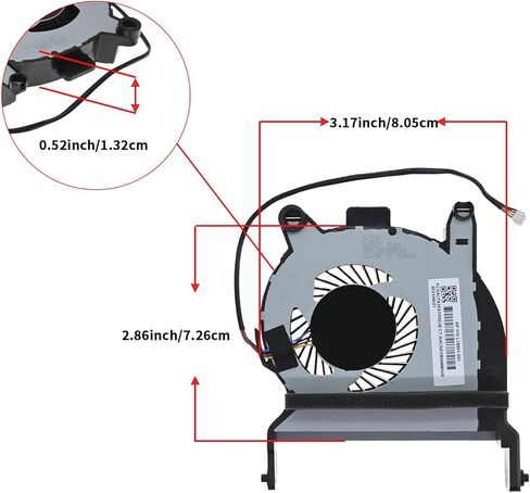 مروحة تبريد وحدة المعالجة المركزية متوافقة مع L19561-001 Prodesk 405 G4 G5، Elitedesk 800 G4 G5، HP Prodesk 400 G4 G5، Prodesk 600 G4 G5، Elitedesk 705 G4 G5 in Kuwait