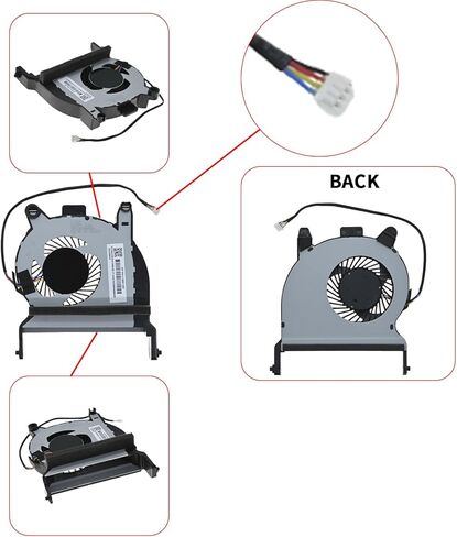 مروحة تبريد وحدة المعالجة المركزية متوافقة مع L19561-001 Prodesk 405 G4 G5، Elitedesk 800 G4 G5، HP Prodesk 400 G4 G5، Prodesk 600 G4 G5، Elitedesk 705 G4 G5 in Kuwait