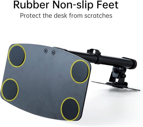 SANWA Single Monitor Stand, Freestanding VESA Monitor Desk Mount Fits 15" to 27" Computer Screen, 13.2 lbs, Height Adjustable with Swivel, Tilt, 360° Rotation, VESA 100x100 75x75mm, Black in Kuwait