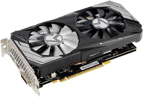 ماكس صن بطاقة عرض مرئي جي تي اكس 1650 4GB GDDR5 128 بت للالعاب من جيفورس، مروحة مزدوجة HDMI/DP/DVI HDCP DirectX 12 لوحة خلفية معدنية in Kuwait