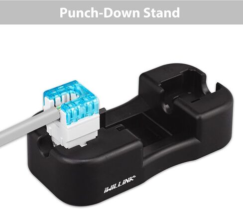 اي ويلينك مجموعة مقابس كيستون كات 6 ار جيه 45 من 25 قطعة وحامل كيستون يثبت على الحائط بزاوية 180 درجة، موصل وحدة كيستون كات 5 اي كات 5 يو تي بي، 110 نوع للوحة الحائط، لوحة التصحيح، ابيض in Kuwait