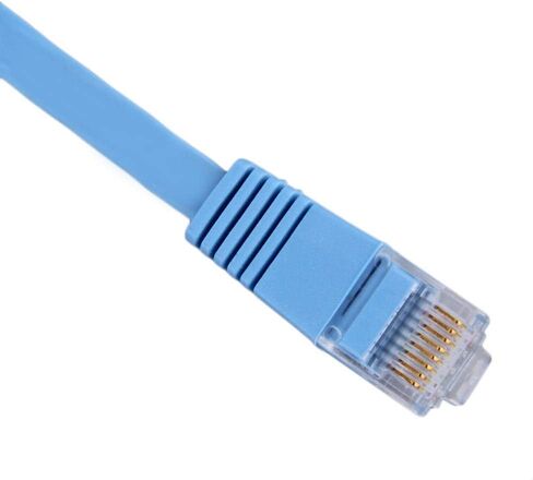 1ft (0.3M) Cat6 Flat Ethernet Cable 1 Feet (0.3 Meters) Gigabit LAN Network Cable RJ45 High Speed Patch Cord for Xbox, PS4, PS3, Modem, Router, LAN, Compatible Cat5e/Cat6 Network, Black in Saudi Arabia