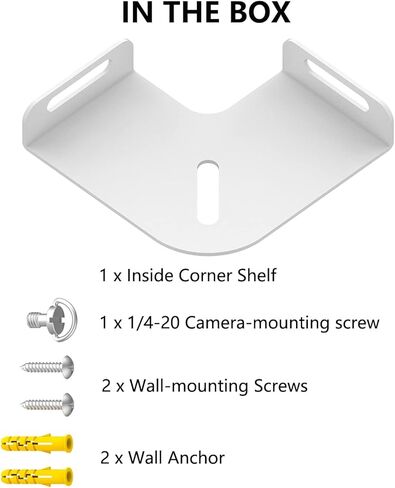حامل زاوية عالمي لكاميرا Wyze V2، V3، حوامل حائط زاوية لكاميرات Wyze الداخلية والخارجية، مجموعة تثبيت للكاميرا المنزلية in Kuwait