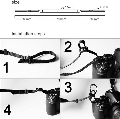Elvam Neck Shoulder Camera Strap Belt for Women/Men/DSLR/SLR/Instant Camera/DC/Phone Case, 01 in Kuwait