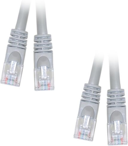 كابل Cat6 إيثرنت كروس، حذاء بدون تشابك/مصبوب بطول 25 قدم، رمادي، CNE491139 in Kuwait