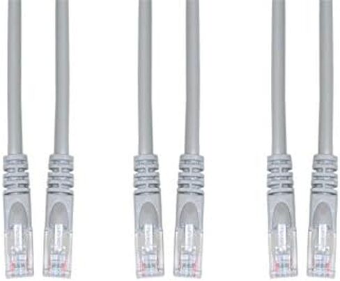 كابل Cat6 إيثرنت كروس، حذاء بدون تشابك/مصبوب بطول 25 قدم، رمادي، CNE491139 in Kuwait