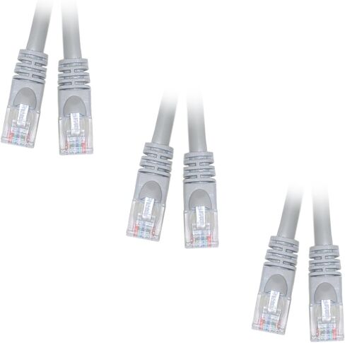 كابل Cat6 إيثرنت كروس، حذاء بدون تشابك/مصبوب بطول 25 قدم، رمادي، CNE491139 in Kuwait