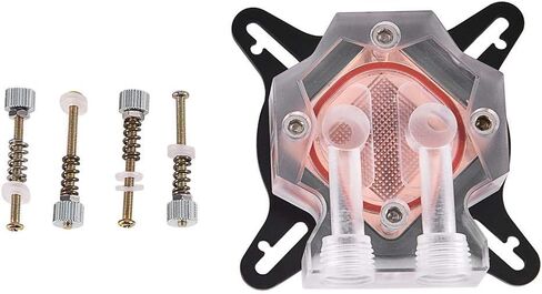 GPU Liquid Cooler,Computer GPU Universal Water Cooling Block Waterblock 40mm Copper Base,Processed with Anti-Oxidization Technology,Perfectly Fit The GPU,Carry Away More Heat from GPU Quickly in Saudi Arabia