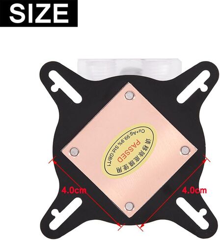 GPU Liquid Cooler,Computer GPU Universal Water Cooling Block Waterblock 40mm Copper Base,Processed with Anti-Oxidization Technology,Perfectly Fit The GPU,Carry Away More Heat from GPU Quickly in Saudi Arabia