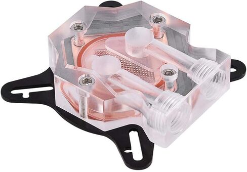 GPU Liquid Cooler,Computer GPU Universal Water Cooling Block Waterblock 40mm Copper Base,Processed with Anti-Oxidization Technology,Perfectly Fit The GPU,Carry Away More Heat from GPU Quickly in Saudi Arabia