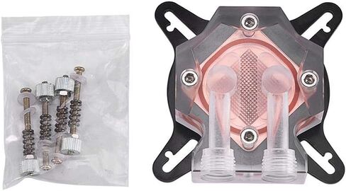 GPU Liquid Cooler,Computer GPU Universal Water Cooling Block Waterblock 40mm Copper Base,Processed with Anti-Oxidization Technology,Perfectly Fit The GPU,Carry Away More Heat from GPU Quickly in Saudi Arabia