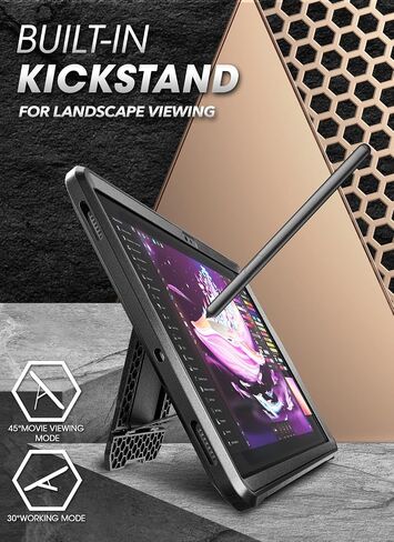 حافظة سلسلة SUPCASE Unicorn Beetle Pro مصممة لجهاز Samsung Galaxy Tab S9 FE مقاس 10.9 بوصة (إصدار 2023)، مع واقي شاشة مدمج وحامل قلم S حافظة متينة شديدة التحمل لكامل الجسم (أسود) in Saudi Arabia