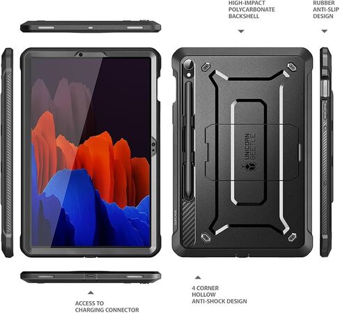 حافظة سلسلة SUPCASE Unicorn Beetle Pro مصممة لجهاز Samsung Galaxy Tab S9 FE مقاس 10.9 بوصة (إصدار 2023)، مع واقي شاشة مدمج وحامل قلم S حافظة متينة شديدة التحمل لكامل الجسم (أسود) in Saudi Arabia