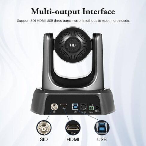 كاميرا مؤتمرات من سلسلة Tenveo NV (USB-HDMI-SDI) كاميرا ويب عالية الدقة بتكبير بصري 10x لعقد مؤتمرات الفيديو Skape/Zoom، البث المباشر على YouTube/Twitch (NV20A) in Kuwait