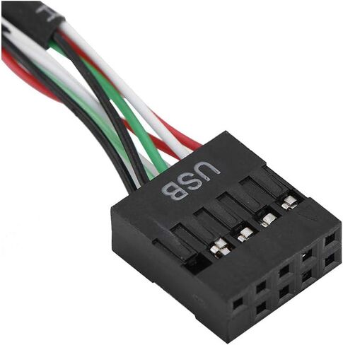 Front Panel USB Hub 6 Port, 4 Port USB 2.0 + 2 Port USB 3.0 Drive Bay 5.25 Inch with 9/19 Pin Connector for Desktop Computer Multi Connection in Kuwait