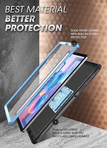 SUPCASE UB Pro Series Case for Galaxy Tab S6, with Built-in Screen Protector Full-Body Rugged Kickstand Protective Case for Galaxy Tab S6 10.5 Inch Model SM-T860/T865/T867 2019 Release (Slate Blue) in Kuwait