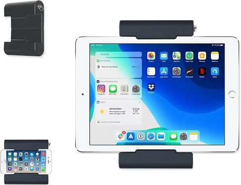 TFY Universal Self Adhesive Wall Mount Holder for Tablets,e-Readers and Smartphones,4.5-12.9 inch Devices,Compatible with iPad Pro,Air,Mini,Huawei,Galaxy (White) in Saudi Arabia