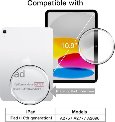 JETech Case for iPad (A16) 11th/10th Gen, Blue in Kuwait