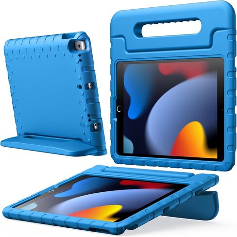 JETech Kids Case for iPad 10.2 Inch (9th/8th/7th Generation, 2021/2020/2019), iPad Air 3 10.5 (3rd Gen, 2019) and iPad Pro 10.5 2017, Shockproof Lightweight Tablet Cover with Handle Stand (Purple) in Saudi Arabia