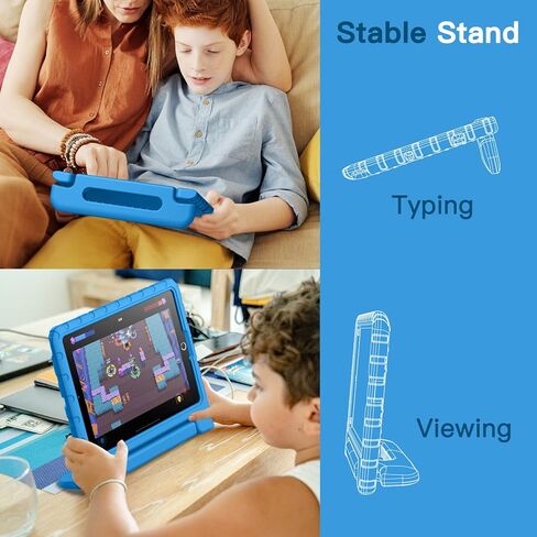JETech Kids Case for iPad 10.2 Inch (9th/8th/7th Generation, 2021/2020/2019), iPad Air 3 10.5 (3rd Gen, 2019) and iPad Pro 10.5 2017, Shockproof Lightweight Tablet Cover with Handle Stand (Purple) in Saudi Arabia