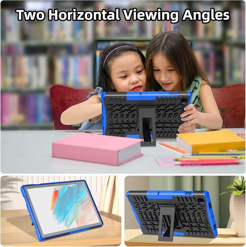 حافظة ROISKIN لجهاز Galaxy Tab A8 10.5 للأطفال والبنات والأولاد، موديل SM-X200 X205 X207 حافظة كمبيوتر لوحي مع مسند كتف دوار 360 درجة وحزام كتف وقبضة يد 3 طبقات حافظة متينة مقاومة للصدمات in Kuwait