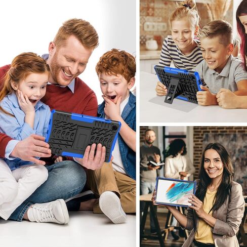 حافظة ROISKIN لجهاز Galaxy Tab A8 10.5 للأطفال والبنات والأولاد، موديل SM-X200 X205 X207 حافظة كمبيوتر لوحي مع مسند كتف دوار 360 درجة وحزام كتف وقبضة يد 3 طبقات حافظة متينة مقاومة للصدمات in Kuwait