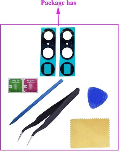 ubrokeifixit for Google Pixel 7 Pro 6.7" Rear Back Camera Glass Lens Cover Replacement for Google Pixel 7 Pro 6.7" 2022 GP4BC GE2AE,with Pre-Cut Tape (2 pcs/Pixel 7 Pro 6.7"/Black) in Saudi Arabia