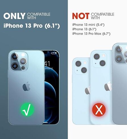 حافظة سلسلة SUPCASE Unicorn Beetle Pro لهاتف iPhone 13 Pro (إصدار 2021) مقاس 6.1 بوصة، واقي شاشة مدمج لكامل الجسم (أزرق سماوي) in Kuwait