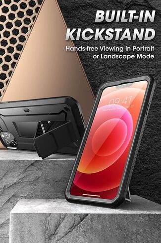 حافظة سلسلة SUPCASE Unicorn Beetle Pro لهاتف iPhone 13 Pro (إصدار 2021) مقاس 6.1 بوصة، واقي شاشة مدمج لكامل الجسم (أزرق سماوي) in Kuwait